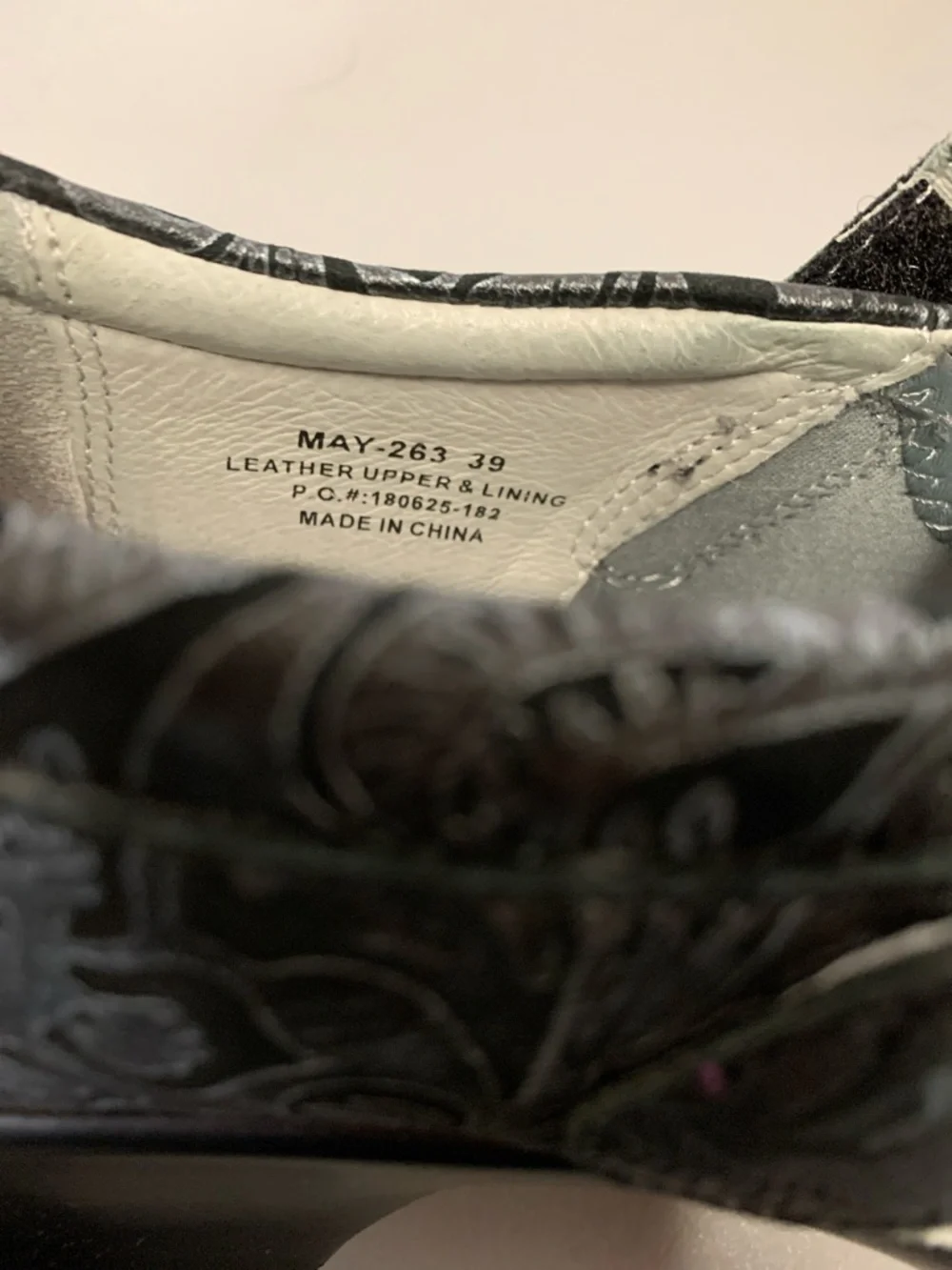 Alegria Shoes Womens 39 Maya Mary Jane Gray Leather Wedge Comfort Paisley Floral - Picture 14 of 17